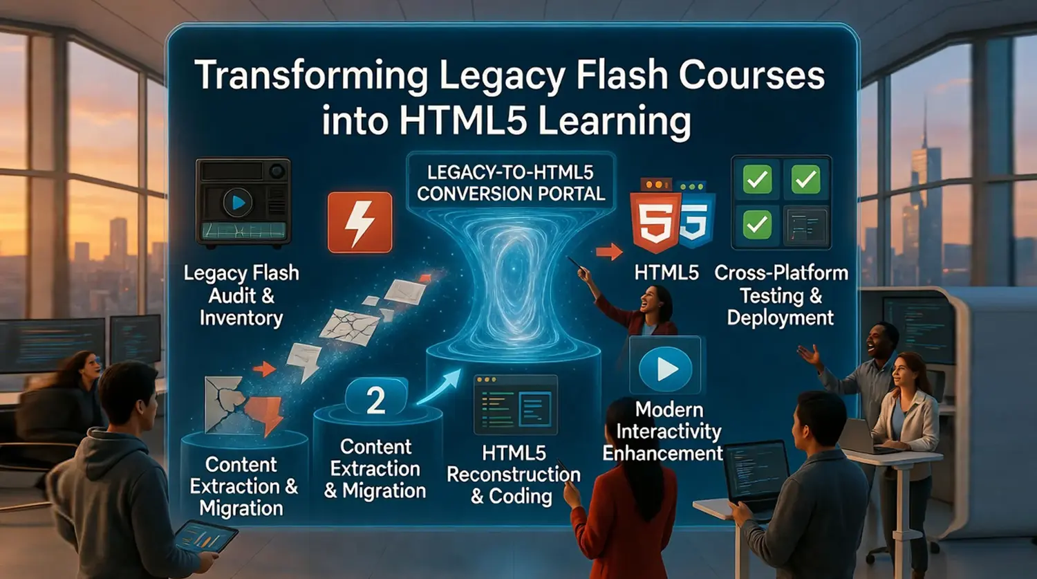 Transforming Legacy Flash Courses | GenicMinds